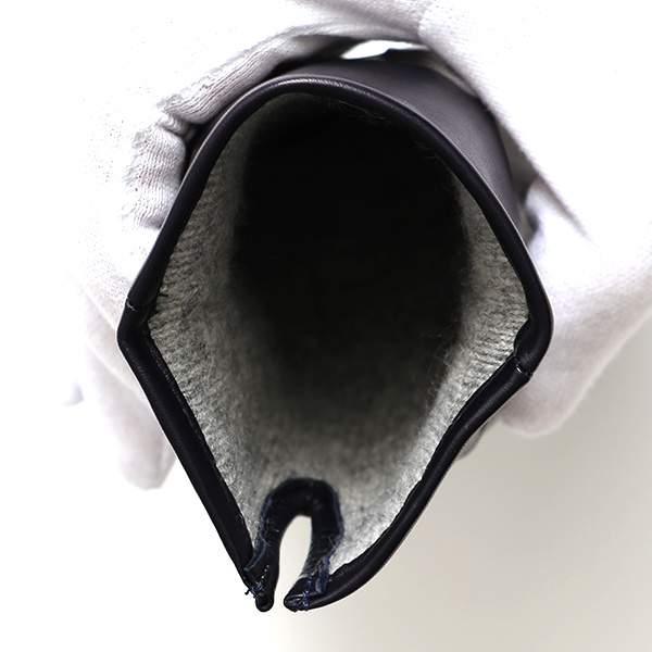  KURODA(クロダ) 革手袋 レディース カシミヤ裏地 ブルー ネイビー 青色 防寒 グローブ 本革 レザー ウィメンズ 女性 通勤 スーツ ビジネス キレイめ 高級