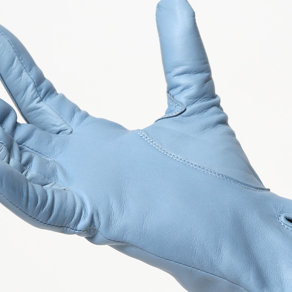  KURODA(クロダ) 革手袋 レディース カシミヤ裏地 ブルー ネイビー 青色 防寒 グローブ 本革 レザー ウィメンズ 女性 通勤 スーツ ビジネス キレイめ 高級