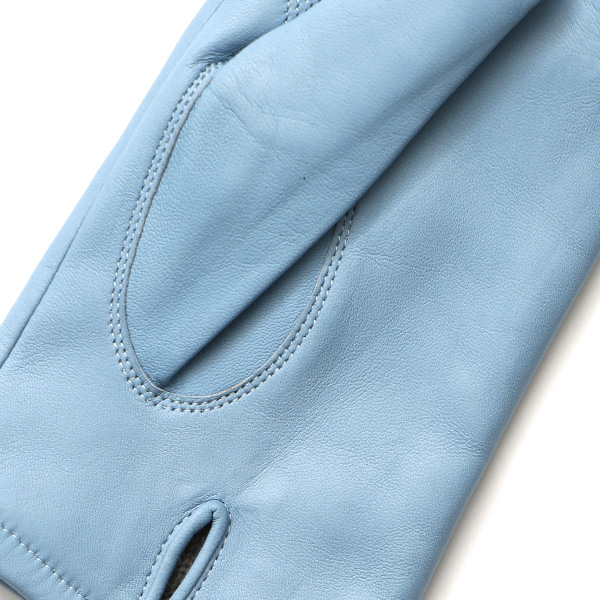  KURODA(クロダ) 革手袋 レディース カシミヤ裏地 ブルー ネイビー 青色 防寒 グローブ 本革 レザー ウィメンズ 女性 通勤 スーツ ビジネス キレイめ 高級