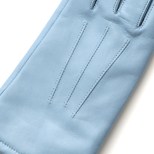  KURODA(クロダ) 革手袋 レディース カシミヤ裏地 ブルー ネイビー 青色 防寒 グローブ 本革 レザー ウィメンズ 女性 通勤 スーツ ビジネス キレイめ 高級