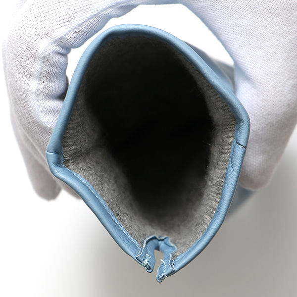  KURODA(クロダ) 革手袋 レディース カシミヤ裏地 ブルー ネイビー 青色 防寒 グローブ 本革 レザー ウィメンズ 女性 通勤 スーツ ビジネス キレイめ 高級