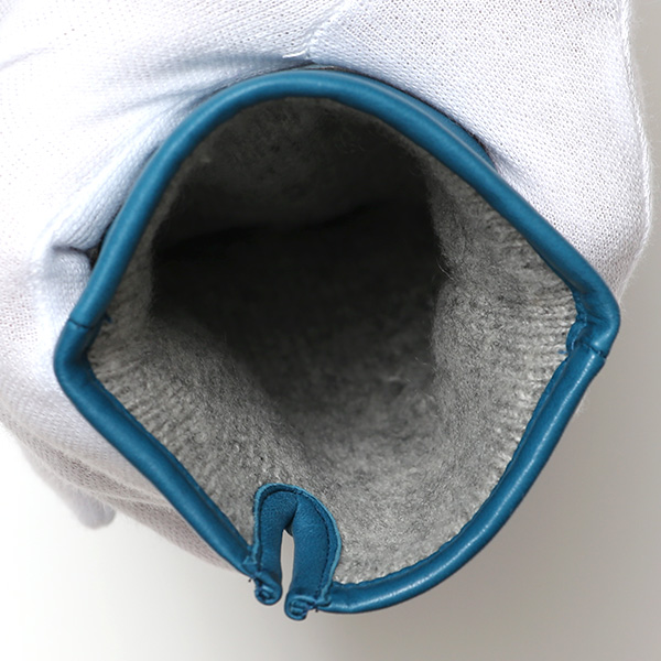  KURODA(クロダ) 革手袋 レディース カシミヤ裏地 ブルー ネイビー 青色 防寒 グローブ 本革 レザー ウィメンズ 女性 通勤 スーツ ビジネス キレイめ 高級