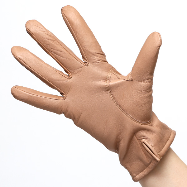  KURODA(クロダ) 革手袋 レディース カシミヤ裏地 ベージュ 肌色 防寒 グローブ 本革 レザー ウィメンズ 女性 通勤 スーツ ビジネス キレイめ 高級