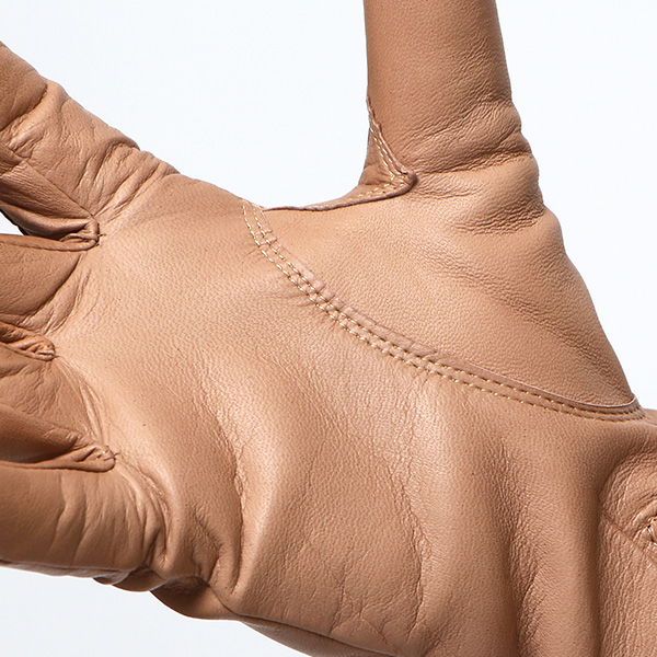 KURODA(クロダ) 革手袋 レディース カシミヤ裏地 ベージュ 肌色 防寒 グローブ 本革 レザー ウィメンズ 女性 通勤 スーツ ビジネス キレイめ 高級
