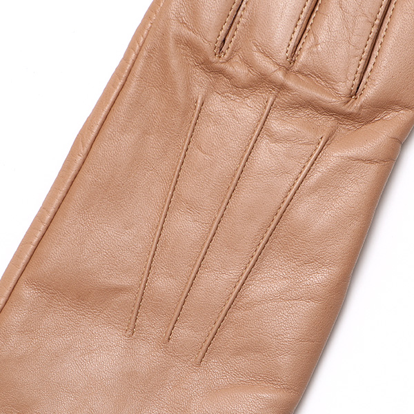  KURODA(クロダ) 革手袋 レディース カシミヤ裏地 ベージュ 肌色 防寒 グローブ 本革 レザー ウィメンズ 女性 通勤 スーツ ビジネス キレイめ 高級