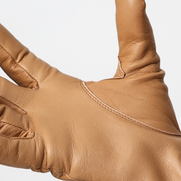  KURODA(クロダ) 革手袋 レディース カシミヤ裏地 ベージュ 肌色 防寒 グローブ 本革 レザー ウィメンズ 女性 通勤 スーツ ビジネス キレイめ 高級