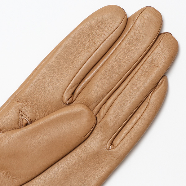  KURODA(クロダ) 革手袋 レディース カシミヤ裏地 ベージュ 肌色 防寒 グローブ 本革 レザー ウィメンズ 女性 通勤 スーツ ビジネス キレイめ 高級