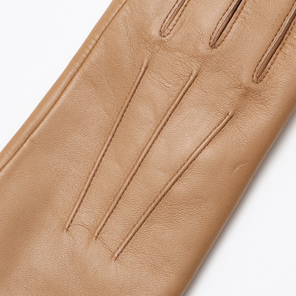  KURODA(クロダ) 革手袋 レディース カシミヤ裏地 ベージュ 肌色 防寒 グローブ 本革 レザー ウィメンズ 女性 通勤 スーツ ビジネス キレイめ 高級