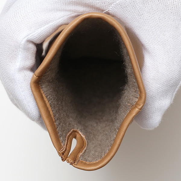  KURODA(クロダ) 革手袋 レディース カシミヤ裏地 ベージュ 肌色 防寒 グローブ 本革 レザー ウィメンズ 女性 通勤 スーツ ビジネス キレイめ 高級