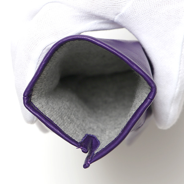  KURODA(クロダ) 革手袋 レディース カシミヤ裏地 パープル 紫色 防寒 グローブ 本革 レザー ウィメンズ 女性 通勤 スーツ ビジネス キレイめ 高級