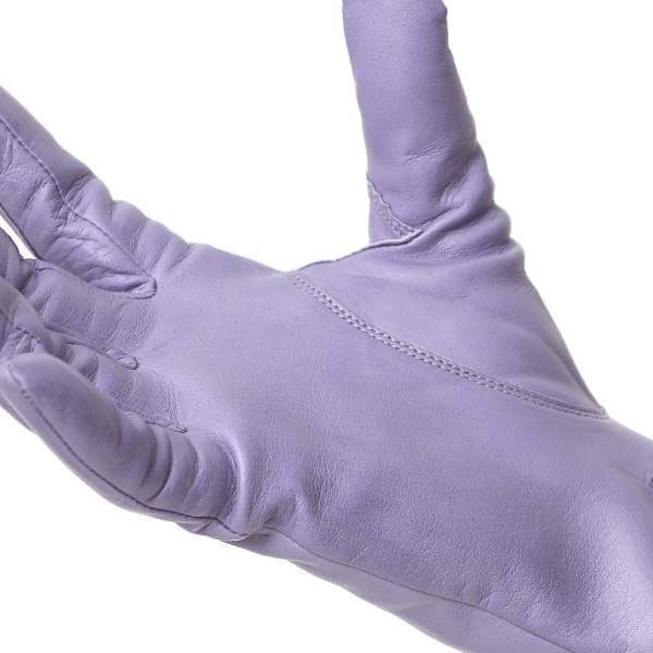  KURODA(クロダ) 革手袋 レディース カシミヤ裏地 パープル 紫色 防寒 グローブ 本革 レザー ウィメンズ 女性 通勤 スーツ ビジネス キレイめ 高級