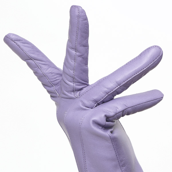  KURODA(クロダ) 革手袋 レディース カシミヤ裏地 パープル 紫色 防寒 グローブ 本革 レザー ウィメンズ 女性 通勤 スーツ ビジネス キレイめ 高級