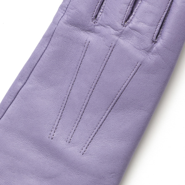  KURODA(クロダ) 革手袋 レディース カシミヤ裏地 パープル 紫色 防寒 グローブ 本革 レザー ウィメンズ 女性 通勤 スーツ ビジネス キレイめ 高級