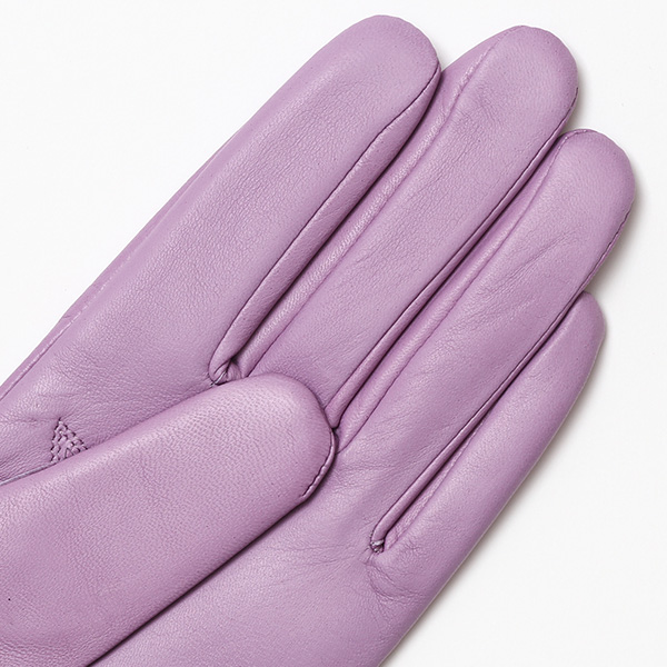  KURODA(クロダ) 革手袋 レディース カシミヤ裏地 パープル 紫色 防寒 グローブ 本革 レザー ウィメンズ 女性 通勤 スーツ ビジネス キレイめ 高級
