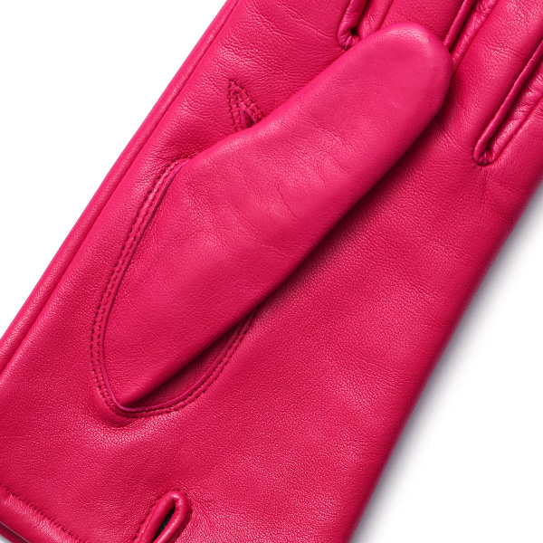  KURODA(クロダ) 革手袋 レディース カシミヤ裏地 ピンク 桃色 防寒 グローブ 本革 レザー ウィメンズ 女性 通勤 スーツ ビジネス キレイめ 高級