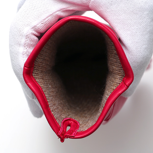  KURODA(クロダ) 革手袋 レディース カシミヤ裏地 ピンク 桃色 防寒 グローブ 本革 レザー ウィメンズ 女性 通勤 スーツ ビジネス キレイめ 高級