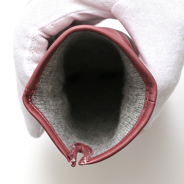 KURODA(クロダ) 革手袋 レディース カシミヤ裏地 ピンク 桃色 防寒 グローブ 本革 レザー ウィメンズ 女性 通勤 スーツ ビジネス キレイめ 高級