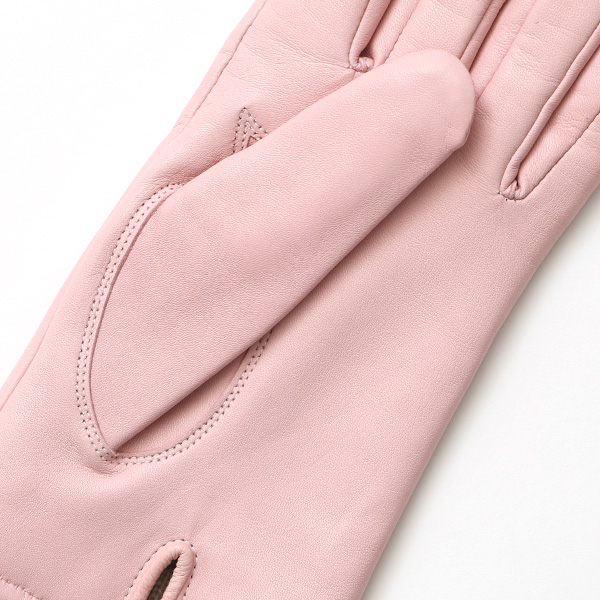  KURODA(クロダ) 革手袋 レディース カシミヤ裏地 ピンク 桃色 防寒 グローブ 本革 レザー ウィメンズ 女性 通勤 スーツ ビジネス キレイめ 高級