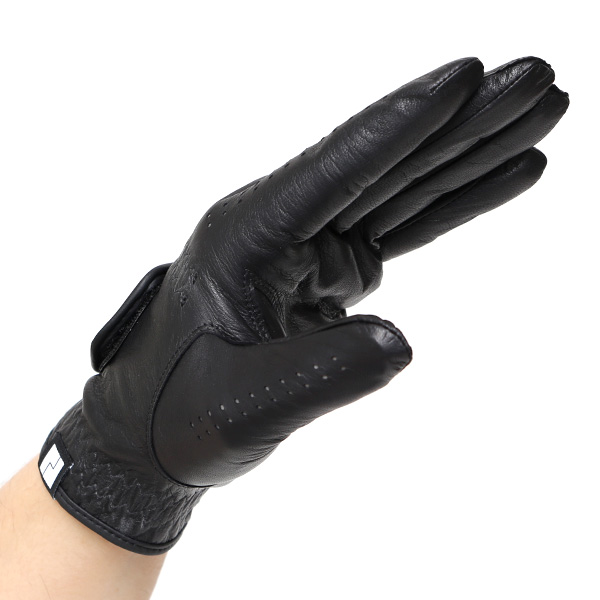  ゴルフ グローブ メンズ 左手用 本革 ゴルフ手袋 日本製 羊革 レザー フィット感 通気性 洗濯可能 ブラック 黒 黒色 サイズ S/M/L グリップ ベルクロ 男性 ギフト 高級 紳士 プレゼント ゴルフ用品 ペレック(PELLEK)