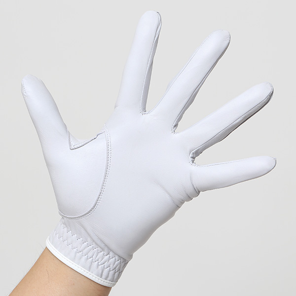  ゴルフ グローブ メンズ 左手用 本革 ゴルフ手袋 日本製 羊革 レザー フィット感 通気性 洗濯可能 ホワイト 白色 サイズ S/M/L グリップ ベルクロ 男性 ギフト 高級 紳士 プレゼント ゴルフ用品 ペレック(PELLEK)