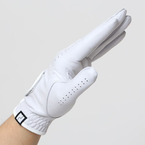  ゴルフ グローブ メンズ 左手用 本革 ゴルフ手袋 日本製 羊革 レザー フィット感 通気性 洗濯可能 ホワイト 白色 サイズ S/M/L グリップ ベルクロ 男性 ギフト 高級 紳士 プレゼント ゴルフ用品 ペレック(PELLEK)