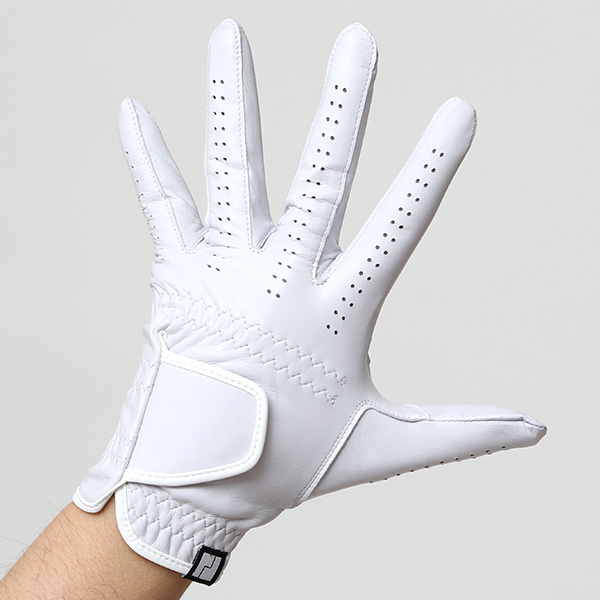  ゴルフ グローブ メンズ 左手用 本革 ゴルフ手袋 日本製 羊革 レザー フィット感 通気性 洗濯可能 ホワイト 白色 サイズ S/M/L グリップ ベルクロ 男性 ギフト 高級 紳士 プレゼント ゴルフ用品 ペレック(PELLEK)