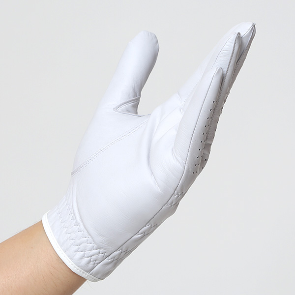  ゴルフ グローブ メンズ 左手用 本革 ゴルフ手袋 日本製 羊革 レザー フィット感 通気性 洗濯可能 ホワイト 白色 サイズ S/M/L グリップ ベルクロ 男性 ギフト 高級 紳士 プレゼント ゴルフ用品 ペレック(PELLEK)