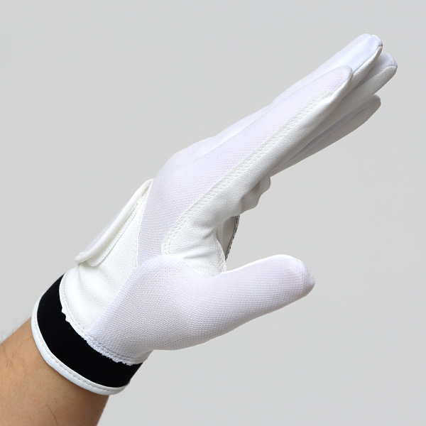 ゴルフグローブ メンズ 左手(右利き) 夏用 グリップ 洗濯可能 手洗い サイズ 23/24/25 シンプル ホワイト 白色 男性用 ゴルフ用品 プレゼント 紳士 彼氏 父の日 手袋 ゴルフ クロダ(KURODA) ペレック(PELLEK)