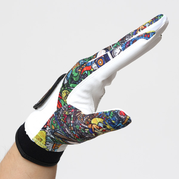 ゴルフ 手袋 左手用 メンズ オシャレ おすすめ 右利き用 洗濯可 ゴルフグローブ 速乾性 グリップ 総柄 ブラウン 茶 茶色 紳士 ゴルフ 手袋 伸縮性 ベルクロ 全天候型 夏 ブランド ギフト プレゼント おしゃれ ペレック(PELLEK)