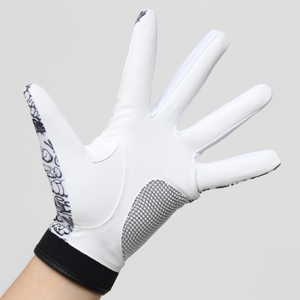  ゴルフ 手袋 左手用 メンズ オシャレ おすすめ 右利き用 洗濯可 ゴルフグローブ 速乾性 グリップ 総柄 ホワイト 白色 紳士 ゴルフ 手袋 伸縮性 ベルクロ 全天候型 夏 ブランド ギフト プレゼント おしゃれ ペレック(PELLEK)