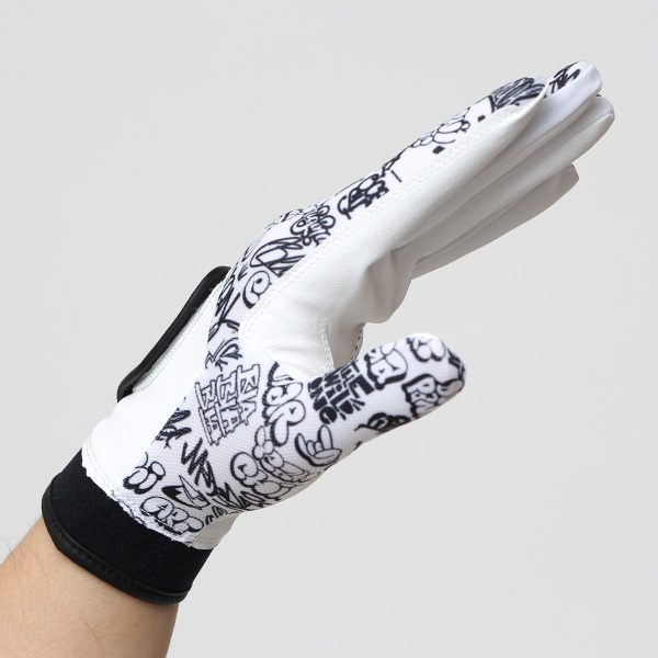  ゴルフ 手袋 左手用 メンズ オシャレ おすすめ 右利き用 洗濯可 ゴルフグローブ 速乾性 グリップ 総柄 ホワイト 白色 紳士 ゴルフ 手袋 伸縮性 ベルクロ 全天候型 夏 ブランド ギフト プレゼント おしゃれ ペレック(PELLEK)