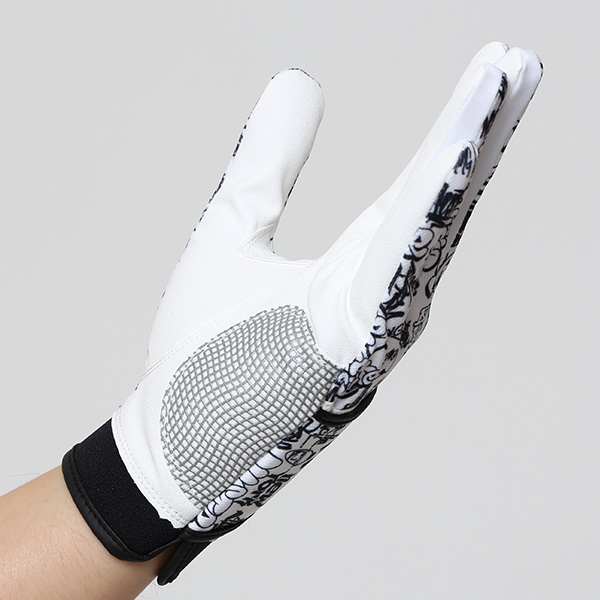  ゴルフ 手袋 左手用 メンズ オシャレ おすすめ 右利き用 洗濯可 ゴルフグローブ 速乾性 グリップ 総柄 ホワイト 白色 紳士 ゴルフ 手袋 伸縮性 ベルクロ 全天候型 夏 ブランド ギフト プレゼント おしゃれ ペレック(PELLEK)