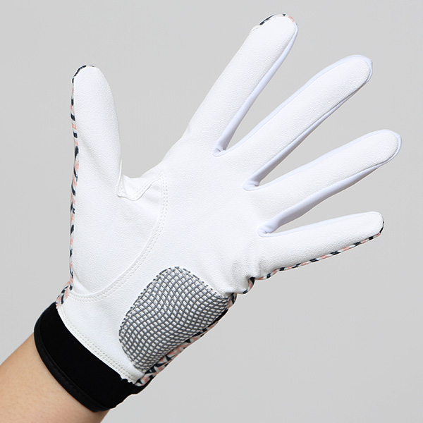  ゴルフグローブ レディース オシャレ 左手 総柄 カラフル 洗濯可能 ストレッチ 夏 手袋 ゴルフ 右利き用 グレー グレイ 灰色 速乾 UVカット プレゼント 妻 彼女 ギフト ゴルフ 人気 サイズ XS/M ブランド ペレック(PELLEK)