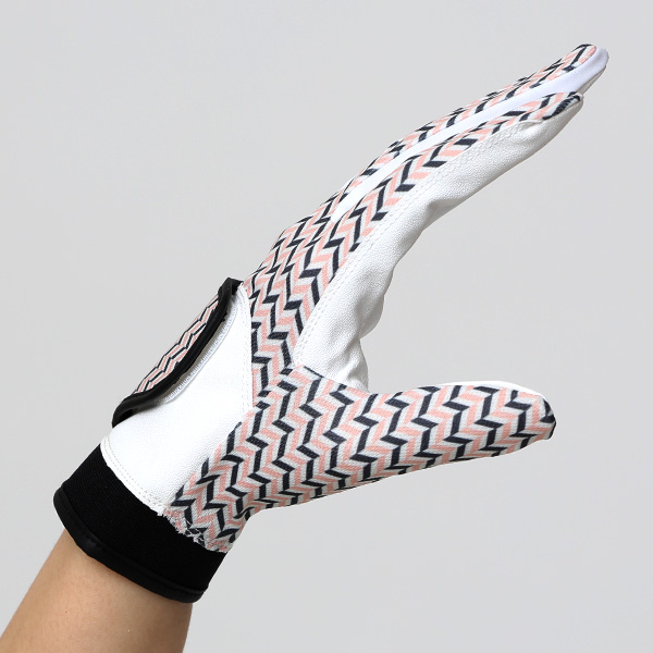  ゴルフグローブ レディース オシャレ 左手 総柄 カラフル 洗濯可能 ストレッチ 夏 手袋 ゴルフ 右利き用 グレー グレイ 灰色 速乾 UVカット プレゼント 妻 彼女 ギフト ゴルフ 人気 サイズ XS/M ブランド ペレック(PELLEK)