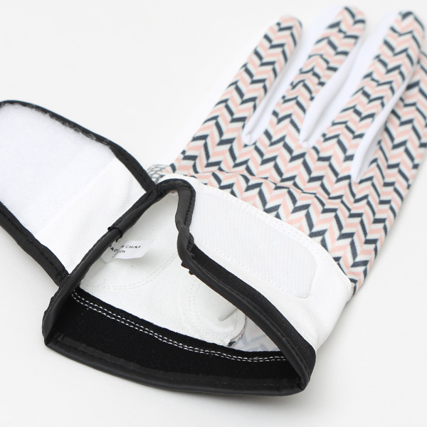  ゴルフグローブ レディース オシャレ 左手 総柄 カラフル 洗濯可能 ストレッチ 夏 手袋 ゴルフ 右利き用 グレー グレイ 灰色 速乾 UVカット プレゼント 妻 彼女 ギフト ゴルフ 人気 サイズ XS/M ブランド ペレック(PELLEK)