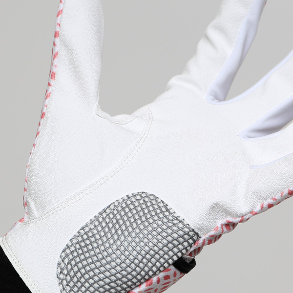 ゴルフグローブ レディース オシャレ 左手 総柄 カラフル 洗濯可能 ストレッチ 夏 手袋 ゴルフ 右利き用 ベージュ 肌色 速乾 UVカット プレゼント 妻 彼女 ギフト ゴルフ 人気 サイズ XS/M ブランド ペレック(PELLEK)