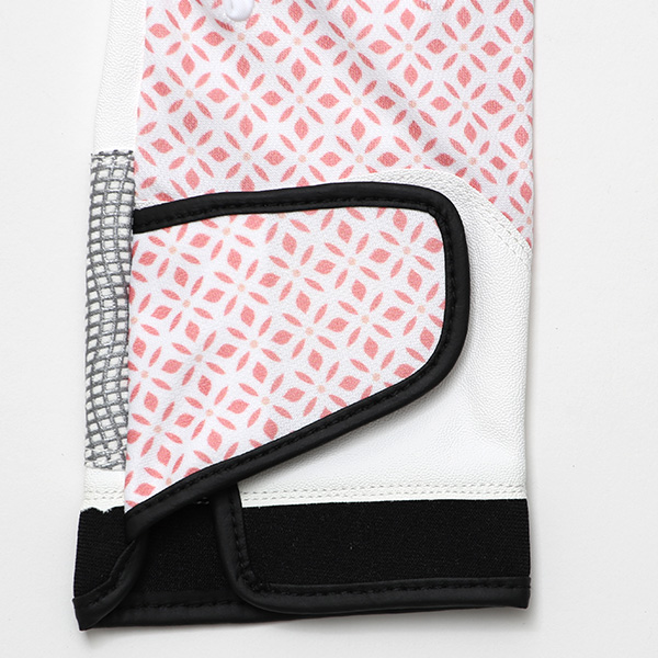 ゴルフグローブ レディース オシャレ 左手 総柄 カラフル 洗濯可能 ストレッチ 夏 手袋 ゴルフ 右利き用 ベージュ 肌色 速乾 UVカット プレゼント 妻 彼女 ギフト ゴルフ 人気 サイズ XS/M ブランド ペレック(PELLEK)