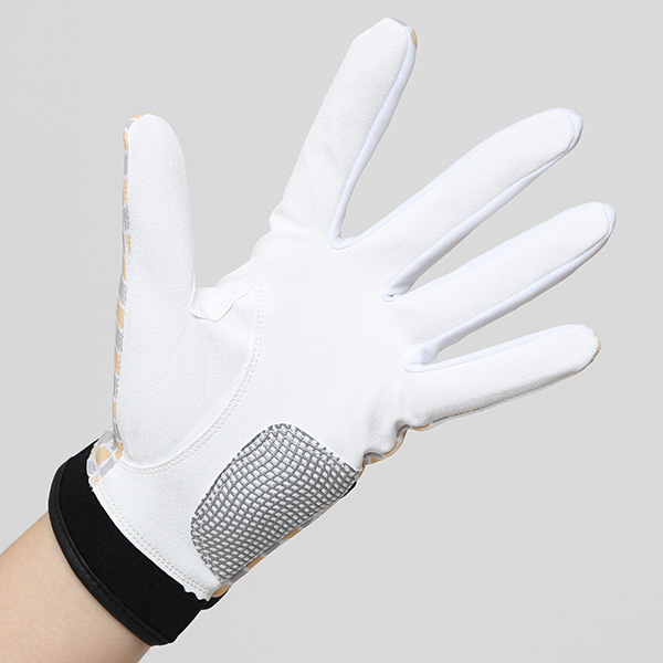 ゴルフグローブ レディース オシャレ 左手 総柄 カラフル 洗濯可能 ストレッチ 夏 手袋 ゴルフ 右利き用 イエロー 黄色 速乾 UVカット プレゼント 妻 彼女 ギフト ゴルフ 人気 サイズ XS/M ブランド ペレック(PELLEK)