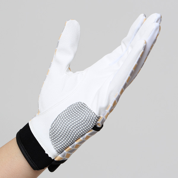 ゴルフグローブ レディース オシャレ 左手 総柄 カラフル 洗濯可能 ストレッチ 夏 手袋 ゴルフ 右利き用 イエロー 黄色 速乾 UVカット プレゼント 妻 彼女 ギフト ゴルフ 人気 サイズ XS/M ブランド ペレック(PELLEK)