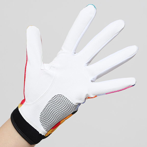 ゴルフグローブ レディース オシャレ 左手 総柄 カラフル 洗濯可能 ストレッチ 夏 手袋 ゴルフ 右利き用 ピンク 桃色 速乾 UVカット プレゼント 妻 彼女 ギフト ゴルフ 人気 サイズ XS/M ブランド ペレック(PELLEK)