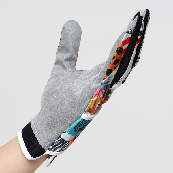 ゴルフ 手袋 レディース 左手用 右利き グローブ 洗濯可能 手洗い サイズ XS/M ストレッチ フィット感 ブラック 黒 黒色 総柄 女性用 ゴルフグローブ おしゃれ UVカット ギフト プレゼント 婦人 彼女 ゴルフ ペレック(PELLEK)