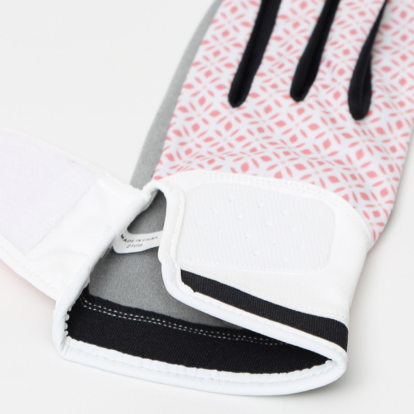 ゴルフ 手袋 レディース 左手用 右利き グローブ 洗濯可能 手洗い サイズ XS/M ストレッチ フィット感 ベージュ 肌色 総柄 女性用 ゴルフグローブ おしゃれ UVカット ギフト プレゼント 婦人 彼女 ゴルフ ペレック(PELLEK)