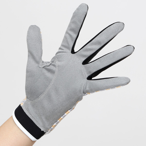 ゴルフ 手袋 レディース 左手用 右利き グローブ 洗濯可能 手洗い サイズ XS/M ストレッチ フィット感 イエロー 黄色 総柄 女性用 ゴルフグローブ おしゃれ UVカット ギフト プレゼント 婦人 彼女 ゴルフ ペレック(PELLEK)