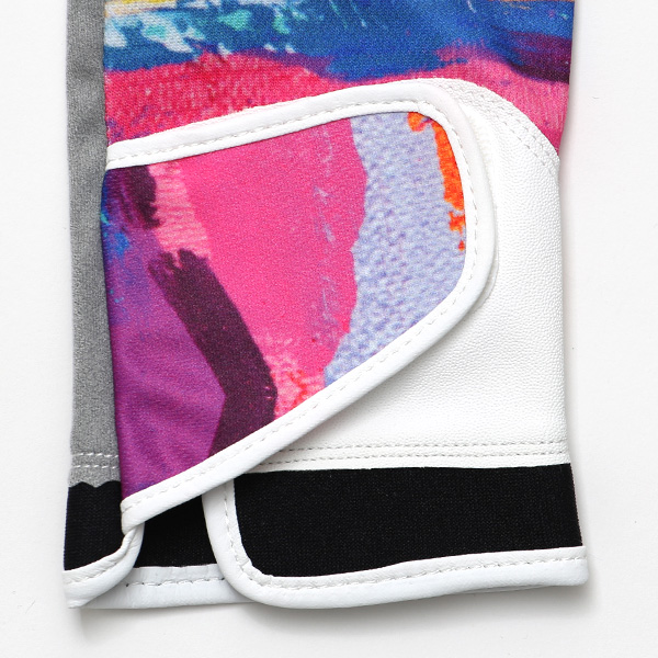  ゴルフ 手袋 レディース 左手用 右利き グローブ 洗濯可能 手洗い サイズ XS/M ストレッチ フィット感 ピンク 桃色 総柄 女性用 ゴルフグローブ おしゃれ UVカット ギフト プレゼント 婦人 彼女 ゴルフ ペレック(PELLEK)