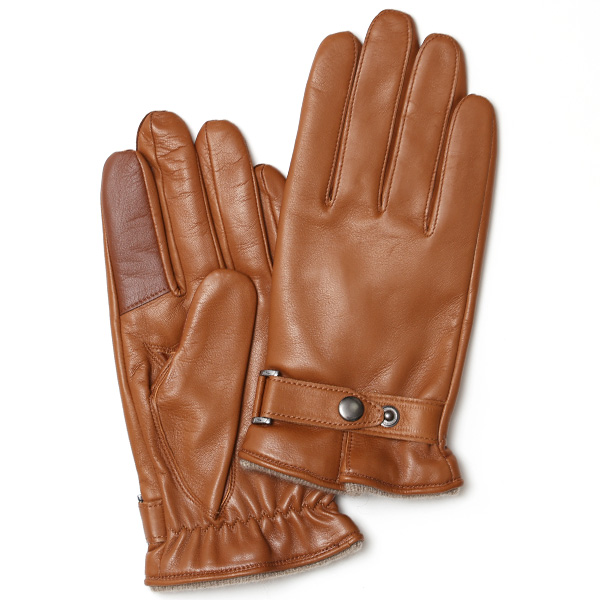 クロダ(KURODA) 【MEN】 イタリーラム カシミア100％ スマホ対応 手袋 ブラウン