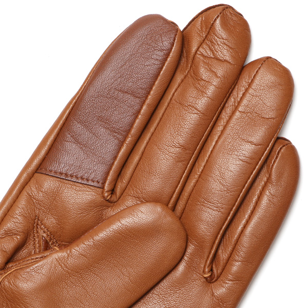  手袋 メンズ レザー スマホ対応 イタリーラム カシミヤ100％ 本革 グローブ 防寒 ベルト付き 革手袋 ブラウン 茶 茶色 本革 グローブ ブランド ギフト クリスマス バレンタイン 男性用 高級 手袋 日本製 クロダ(KURODA)