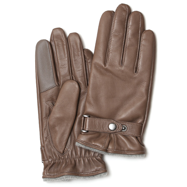 クロダ(KURODA) 【MEN】 イタリーラム カシミア100％ スマホ対応 手袋 グレー