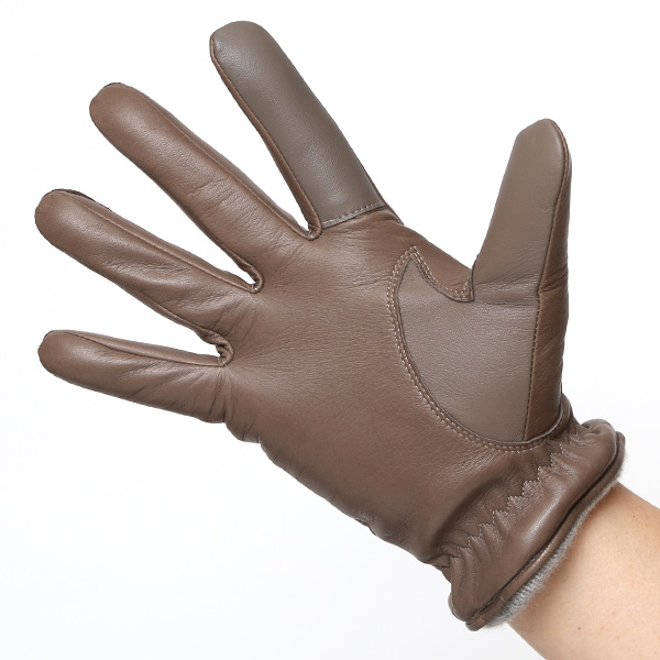 手袋 メンズ レザー スマホ対応 イタリーラム カシミヤ100％ 本革 グローブ 防寒 ベルト付き 革手袋 グレー グレイ 灰色 本革 グローブ ブランド ギフト クリスマス バレンタイン 男性用 高級 手袋 日本製 クロダ(KURODA)