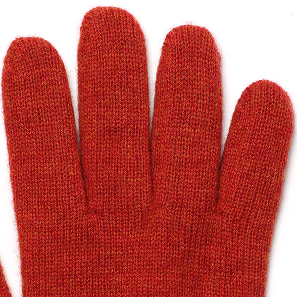  手袋 メンズ ニット手袋 ウール 防寒 裏地 カシミヤ100％ 温かい 厚手 グローブ 日本製 無地 おしゃれ オレンジ 橙色 カシミア 通勤 通学 冬物 彼氏 夫 紳士 男性用 手袋 プレゼント 化粧箱付き ブランド クロダ(KURODA)