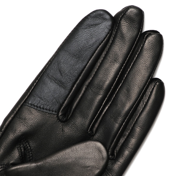  手袋 レディース スマホ対応 女性用 グローブ ロング 革手袋 イタリーラム 羊革 手袋 ベンベルグ 裏地 ブラック 黒 黒色 日本製 レザーグローブ 婦人 美しい プレゼント ギフト クリスマス 冬物 ブランド クロダ(KURODA)